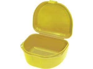 Tiefe Retainer-Box, 3,8 x 7,6 mm Neon gelb, Packung 12 Stück