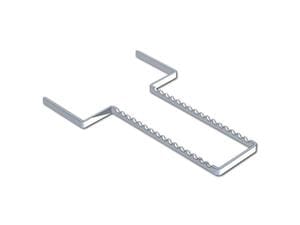 Aluminium Instrumentenhalter Für 28 x 18 cm (16 Instrumente), silber