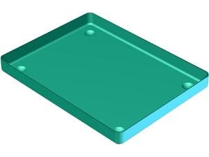 Aluminiumtray - Unterteil Grün, Größe 28 x 18 cm