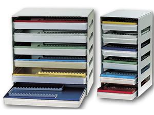 Aluminium Regal für 6 Trays (28 x 18 cm) Silber (ohne Trays)