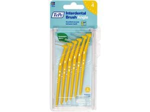 TePe Angle™ Interdentalbürsten - Einzelgrößen Gelb, Ø 0,7 mm, Packung 6 Stück