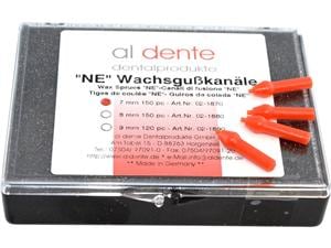 Guss-Kanäle mit verlorenem Kopf für EM / NEM NEM - Ø 7 mm, Packung 150 Stück