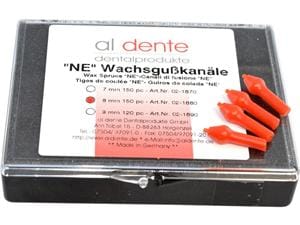 Guss-Kanäle mit verlorenem Kopf für EM / NEM NEM - Ø 8 mm, Packung 150 Stück