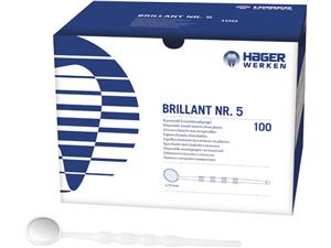 Brillant Fingerform Mundspiegel Nr. 5 - Ø 23 mm, Packung 100 Stück
