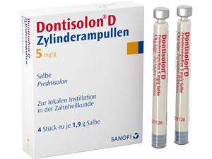 Dontisolon D Mundheilpaste Zylinderampullen 4 x 1,9 g