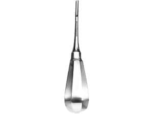 Wurzelheber nach Bein Seitlich stark abgewinkelt, Breite 3,5 mm