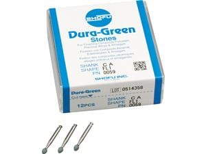 Dura-Green® Schaft W Figur FL1, ISO 033, Packung 12 Stück