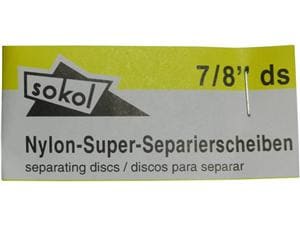Nylonscheiben, doppelseitig Größe 7/8, Packung 12 Stück