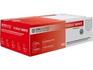 Unigloves® Format Nitrilhandschuhe weiß Größe S, Packung 100 Stück