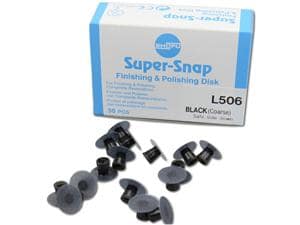 Super-Snap - Scheiben Scheibe, schwarz - grob, stirnbeschichtet, Packung 50 Stück