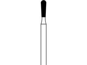 FG-Diamant, Form 239 ISO 016, Körnung grob (grün), Kopflänge 5 mm, Packung 5 Stück