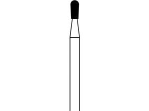 FG-Diamant, Form 237 ISO 014, Körnung grob (grün), Kopflänge 2,5 mm, Packung 5 Stück