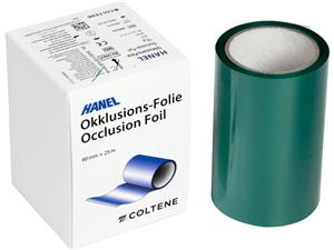 roeko Hanel Okklusionsfolie einseitig (ohne Spender) Breite 80 mm, grün, Rolle 25 m