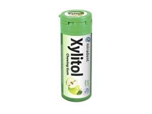 Xylitol Chewing Gum for Kids - Dose Apfelgeschmack, Packung 30 Stück