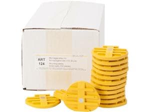 Montageplatten mit Schraubgewinde Packung 100 Stück (ART 124)