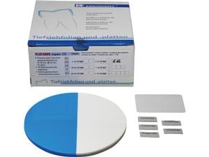 PLAY SAFE® triple, Ø 120 mm (rund) - 5er Set 2-farbig, sattblau und reinweiß