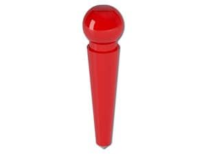 Kugel-Wurzelstift Normal 9 mm, rot, Packung 20 Stück