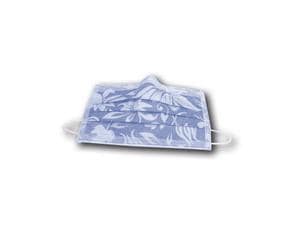 Monoart® Mundschutz Pro 3 Flower Blau, Packung 50 Stück
