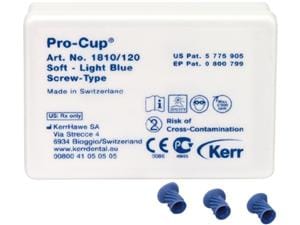 Pro-Cup™ Screw-Type Hellblau, weich, Packung 120 Stück