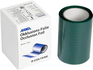 roeko Hanel Okklusionsfolie doppelseitig (ohne Spender) Breite 80 mm, grün, Rolle 25 m