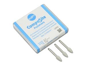 CompoSite Polierer Midispitze, Schaft W, Packung 12 Stück