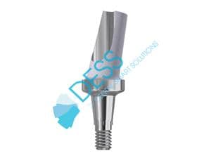 Titanabutment - kompatibel mit Dentsply Ankylos® Höhe 1,5 mm, 15° gewinkelt, mit Rotationsschutz