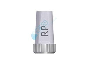 Titanabutment - kompatibel mit 3i® Osseotite® RP Ø 4,1 mm, 0° gewinkelt
