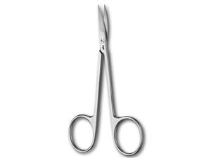 Feine Schere Länge 105 mm (BC061R), gebogen
