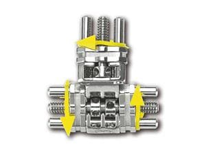 Mehrsektorenschrauben nach Bertoni Typ 4015 / 3, 4,5 mm, abgewinkelt, Packung 10 Stück
