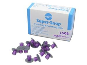 Super-Snap - Scheiben Scheibe, violett - mittel, stirnbeschichtet, Packung 50 Stück