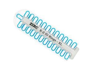 Zirc EZ-ID Markierungsringe, extra groß (Ø 9 mm) - Nachfüllpackung Neon blau, Packung 25 Stück