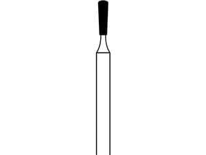 FG-Diamant, Form 234 ISO 012, Körnung extra-grob (schwarz), Kopflänge 4 mm