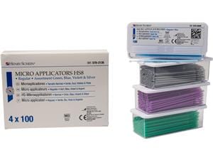 HS-Roundtips - Sortiment Ø 2,0 mm, regular (grün, blaue, violett und silber), Länge 8,6 cm, Packung 4 x 100 Stück