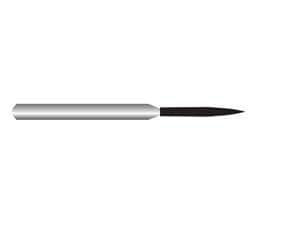 HS-Diamant Flamme, Form 862 ISO 009, M mittel (blau), Packung 5 Stück