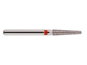 HS-Diamant konisch rund, Form 856 ISO 018, F fein (rot), Packung 5 Stück