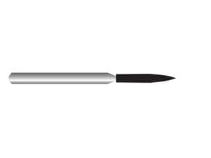 HS-Diamant Flamme, Form 862 ISO 012, SF extrafein (weiß), Packung 5 Stück