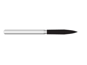 HS-Diamant Flamme, Form 863 ISO 016, SC supergrob (schwarz), Packung 5 Stück