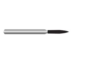 HS-Diamant Flamme, Form 861 ISO 012, C grob (schwarz), Packung 5 Stück