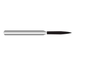 HS-Diamant Flamme, Form 862 ISO 010, SF extrafein (weiß), Packung 5 Stück