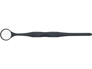 RELAX Mundspiegel Größe 4 (Ø 22 mm), Rhodium - Standardpackung Anthrazit, Packung 10 Stück
