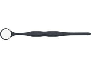 RELAX Mundspiegel Größe 5 (Ø 24 mm), Rhodium - Standardpackung Anthrazit, Packung 10 Stück