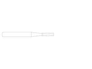 NeoBurr FG.TC, Zylinder flach FG.TC 57SS, ISO 010, kurz, Packung 10 Stück