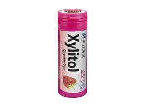 Xylitol Chewing Gum for Kids - Dose Erdbeergeschmack, Packung 30 Stück