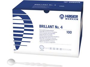 Brillant Fingerform Mundspiegel Nr. 4 - Ø 19 mm, Packung 100 Stück