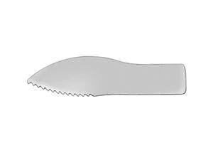 Keramik Universalinstrument Klingen Klinge gezahnt, 1050-0600, Packung 8 Stück