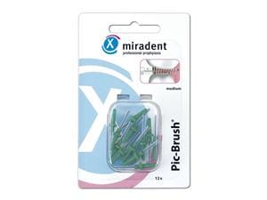 Pic-Brush® Ersatzbürsten - Nachfüllpackung Grün - medium, Ø 2,2 mm, Packung 12 Stück