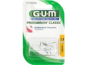 GUM® Proxabrush® Ersatzbürsten Gelb, Tanne, Ø 1,3 mm, Packung 6 x 8 Stück