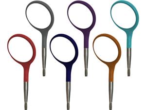 Zirc Crystal HD Mundspiegelansätze, einseitig - Sortiment Größe 4, metallic, Packung 12 Stück