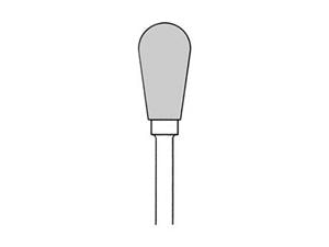 Hartmetallfräser, Spezialverzahnung für NEM, grob (MX) Form HM 79, ISO 040, Packung 2 Stück