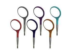 Zirc Crystal HD Mundspiegelansätze - Metallic Sortiment Größe 5, metallic, Packung 12 Stück